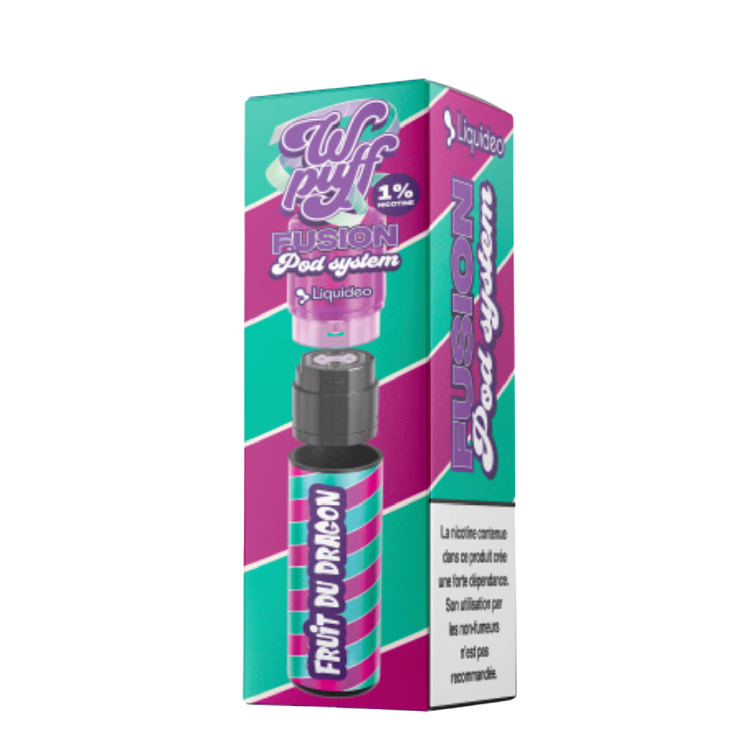 WPUFF FUSION POD SYSTEM - LIQUIDEO - Fruit du Dragon - 15 000 puffs