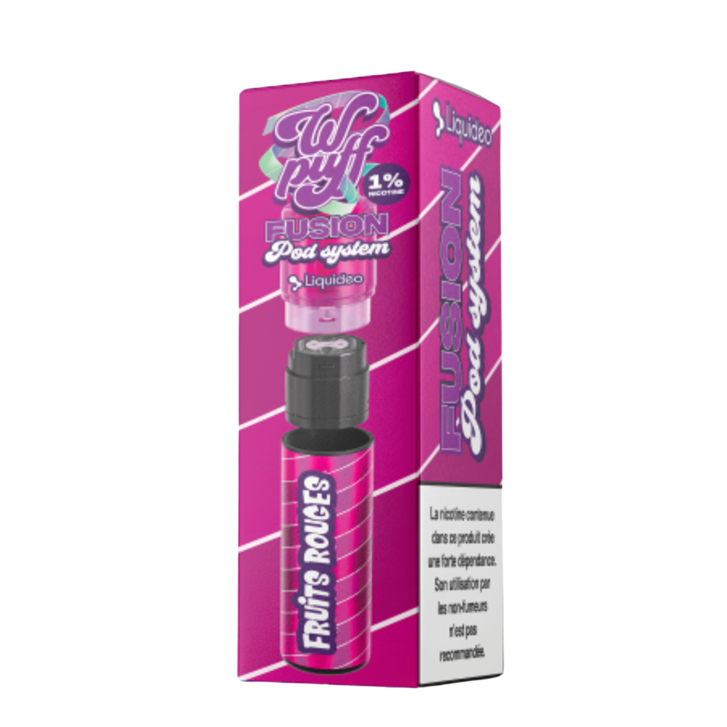 WPUFF FUSION POD SYSTEM - LIQUIDEO - Fruits Rouges - 15 000 puffs