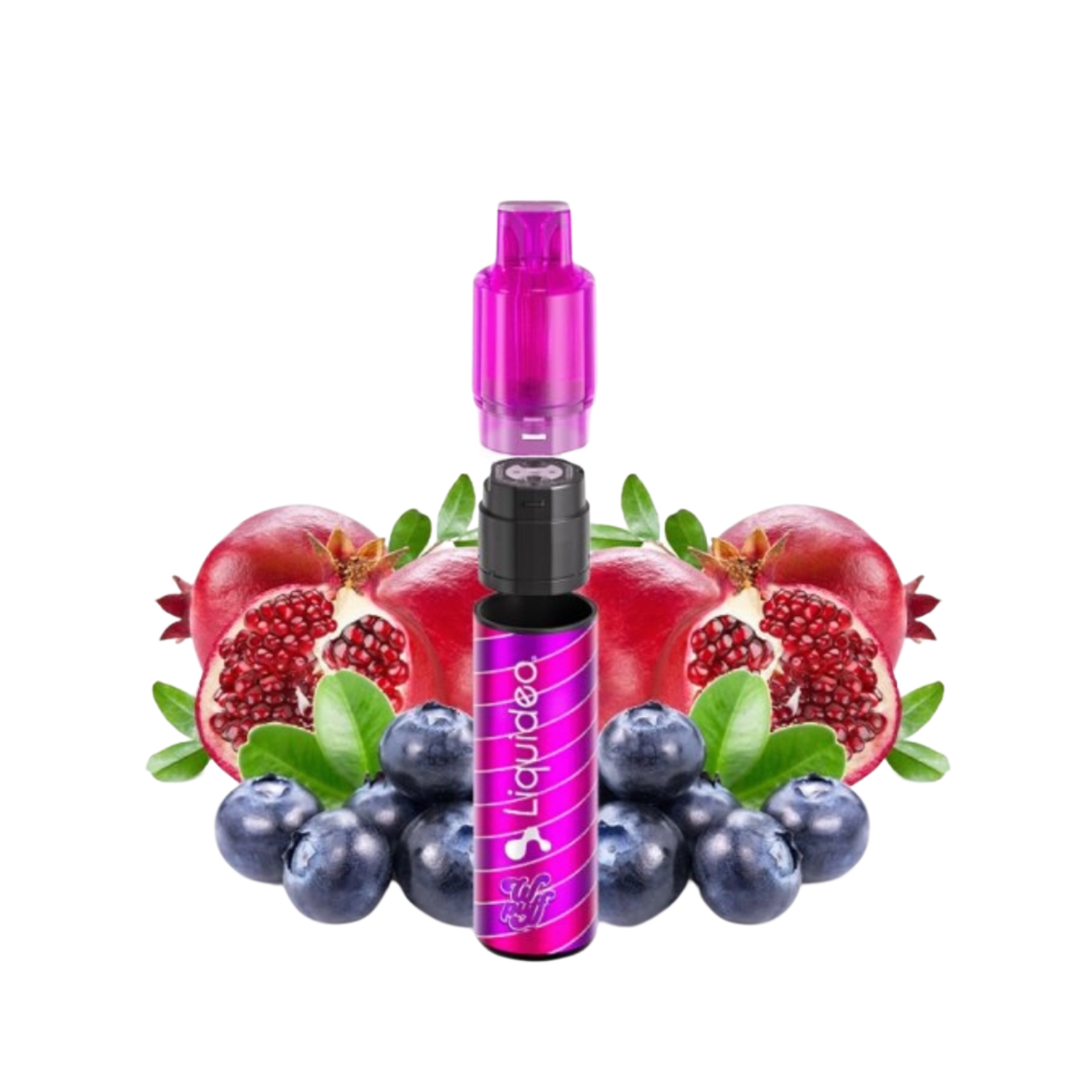WPUFF FUSION POD SYSTEM - LIQUIDEO -Grenade Myrtille - 15 000 puffs