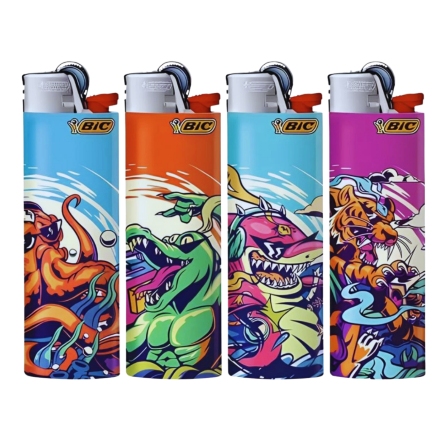 2 BRIQUETS BIC GM ANIMAL PSYCHEDELIA