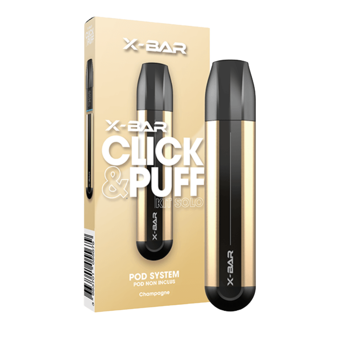 CLICK & PUFF XBAR - KIT SOLO CHAMPAGNE
