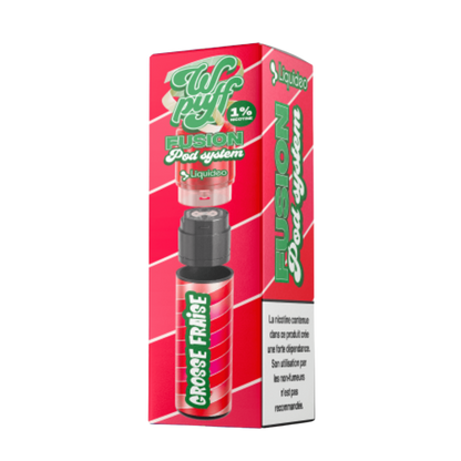 WPUFF FUSION POD SYSTEM- LIQUIDEO - Grosse Fraise - 15 000 puffs