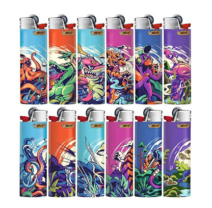 2 BRIQUETS BIC GM ANIMAL PSYCHEDELIA